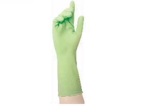 Перчатки хозяйственные виниловые LIBRY зеленые M